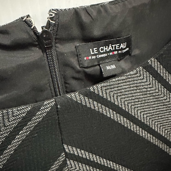 Le Chateau black and gray dress - Picture 4 of 11